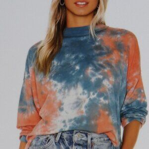 Free People Be Free Tie Dye Tee Size M